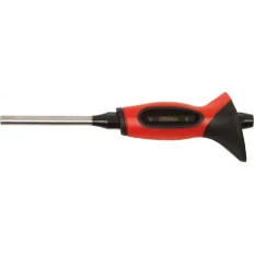 Chasse-goupille bruni octogonal . poignée bi-matière . 8 mm . Longueur 150mm KSTOOLS 156.0217 | 156.0217