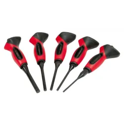 Jeu de chasses goupilles brunis avec poignée . 5 pcs KSTOOLS 156.0221 | 156.0221