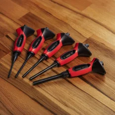 Jeu de chasses goupilles brunis avec poignée . 5 pcs KSTOOLS 156.0221 | 156.0221