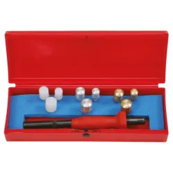 Coffret de jets sans rebons à poignée grip . avec 9 embouts 10 . 12 et 14 mm KSTOOLS 156.0440 | 156.0440