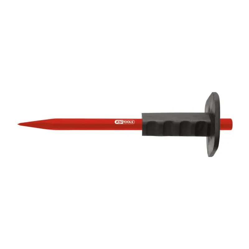 Pointerolle de maçon corps octogonal - Poignée pare-coups - Ø18 mm - L.400 mm KSTOOLS 156.0518 | 156.0518 Pointerolle de maçon corps octogonal - Poignée pare-coups - Ø18 mm - L.400 mm KSTOOLS 156.0518 | 156.0518