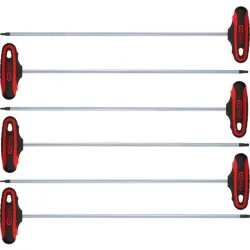 Jeu de 6 clés mâles Torx poignées en T . L.375 mm KSTOOLS 158.8050 | 158.8050