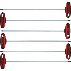 Jeu de 6 clés mâles Torx poignées en T . L.375 mm KSTOOLS 158.8050 | 158.8050