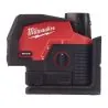 MILWAUKEE LASER 2 LIGNES AVEC APPLOMB 12 VOLTS M12