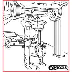 Récupérateur d'huile par gravité 65 L KSTOOLS 160.0001 | 160.0001