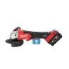 MILWAUKEE MEULEUSE D'ANGLE 125MM 18 VOLTS FUEL ONE KEY M18