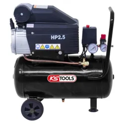 Compresseur sur cuve 25 L - 8 bar - 2 .5 CV - 220 V Mono KSTOOLS 165.0802 | 165.0802