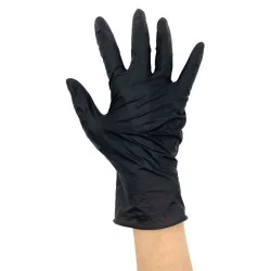 Gant de protection en nitrile noir . Taille XL . boite de 100pces KSTOOLS 310.0453 | 310.0453