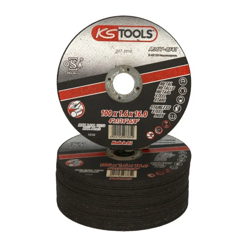 Disques à tronçonner Ø100 mm par 25 pcs KSTOOLS 337.2010 | 337.2010 Disques à tronçonner Ø100 mm par 25 pcs KSTOOLS 337.2010 | 337.2010