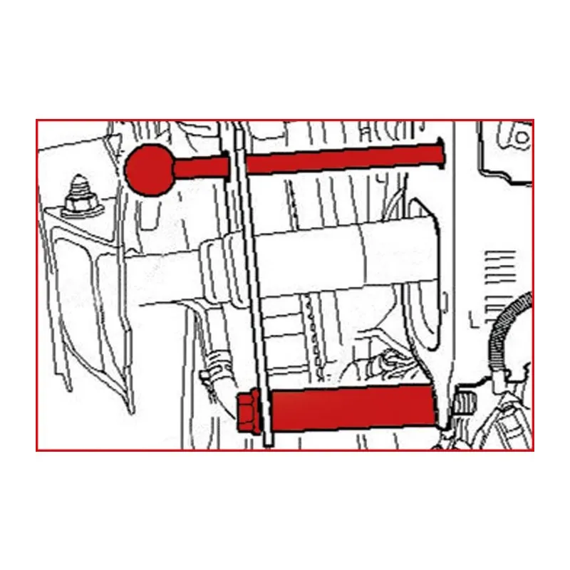 Jeu d'entretoises et piges de guidage pour face avant des véhicules - VAG KSTOOLS 400.2075 | 400.2075 Jeu d'entretoises et piges de guidage pour face avant des véhicules - VAG KSTOOLS 400.2075 | 400.2075
