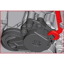 Clé de serrage et desserage pour galet tendeur automobile - VAG 1.4 TSI KSTOOLS 400.4300 | 400.4300