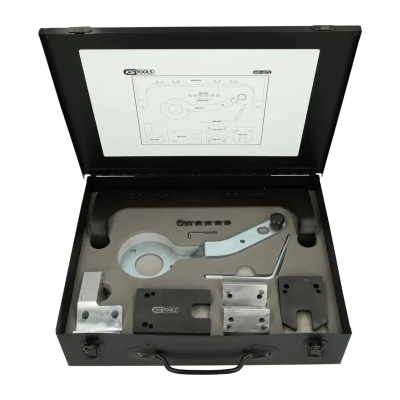 Jeu d'outils de calage moteur BMW-Mini Essence 1.2 . 1.5 . 2.0 . 3 .0 . 17 pcs KSTOOLS 400.4375 | 400.4375 Jeu d'outils de calage moteur BMW-Mini Essence 1.2 . 1.5 . 2.0 . 3 .0 . 17 pcs KSTOOLS 400.4375 | 400.4375