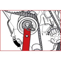 Clé à ergots pour galet tendeur - TDI - Audi . Volkswagen . Seat . Skoda KSTOOLS 400.9010 | 400.9010