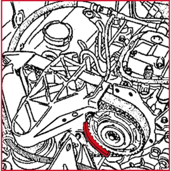 Outil de blocage de douille de pompe à injection - Renault 1.9 Dti KSTOOLS 400.9016 | 400.9016