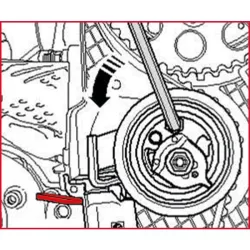 Outil de blocage du tendeur - VAG KSTOOLS 400.9019 | 400.9019