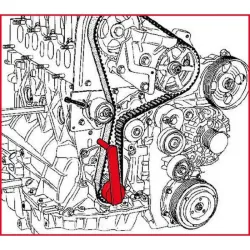 Outil de tension de courroie de distribution - Renault Mégane . Laguna . Espace KSTOOLS 400.9023 | 400.9023