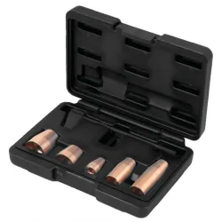 Jeu de 5 douilles pour pompes à injection avec gabarit de réglage KSTOOLS 400.9080 | 400.9080