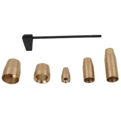 Jeu de 5 douilles pour pompes à injection avec gabarit de réglage KSTOOLS 400.9080 | 400.9080