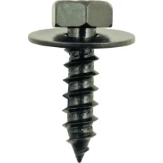 Vis métal noire avec rondelle pour VW . Audi . PSA et Opel- Ø6 .2mm - 10pcs KSTOOLS 420.1907 | 420.1907