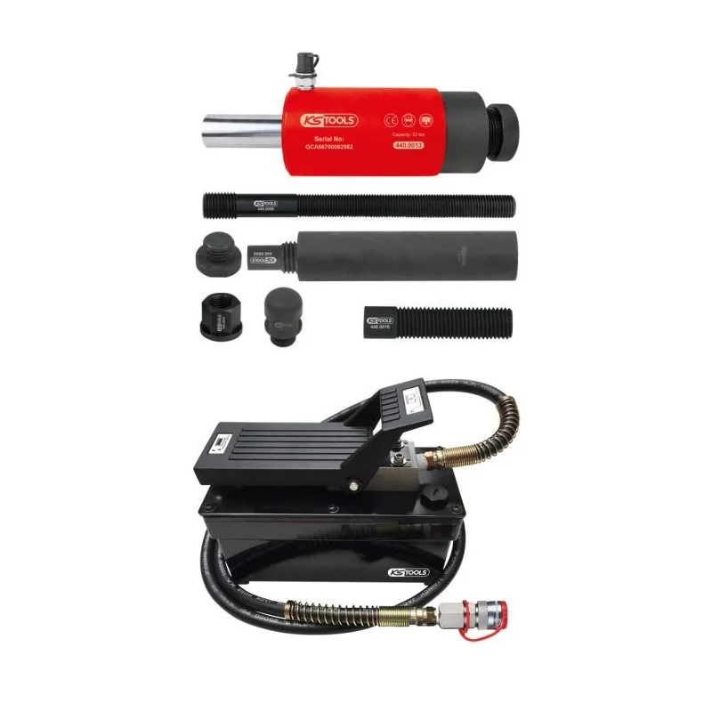 Unité hydraulique 22 t avec pompe hydropneumatique . 13 pcs KSTOOLS 440.9995 | 440.9995 Unité hydraulique 22 t avec pompe hydropneumatique . 13 pcs KSTOOLS 440.9995 | 440.9995