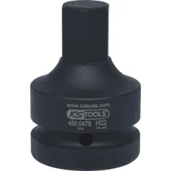 Douille tournevis à chocs 6 pans 1'' . 22 mm KSTOOLS 450.0478 | 450.0478