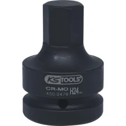 Douille tournevis à chocs 6 pans 1'' . 24 mm KSTOOLS 450.0479 | 450.0479