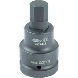 Douille tournevis à chocs 6 pans 1'' . 30 mm KSTOOLS 450.0486 | 450.0486