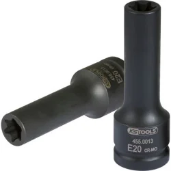 Douille à chocs pour culasse TORX® 3/4" . L.110 mm - E20 KSTOOLS 455.0013 | 455.0013