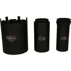 Jeu de douille à 6 ergots Ø 102 mm avec 2 tubes de centrage pour MAN . 3 pcs KSTOOLS 460.5360 | 460.5360
