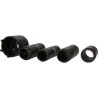 Jeu de douille à 6 ergots Ø 63 mm avec 4 tubes de centrage pour Mercedes . 5 pcs KSTOOLS 460.5370 | 460.5370