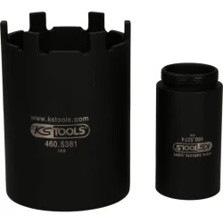 Jeu de douille à 6 ergots Ø 71 .5 mm avec tube de centrage pour Mercedes . 2 pcs KSTOOLS 460.5380 | 460.5380