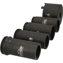 Jeu de douille à 6 ergots Ø 75 mm avec 4 tubes de centrage pour Mercedes . 5 pcs KSTOOLS 460.5385 | 460.5385