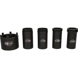 Jeu de douille à 6 ergots Ø 75 mm avec 4 tubes de centrage pour Mercedes . 5 pcs KSTOOLS 460.5385 | 460.5385