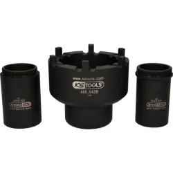 Jeu de douille à 6 ergots Ø 113 mm avec 2 tubes de centrage pour Mercedes . 3 pcs KSTOOLS 460.5425 | 460.5425