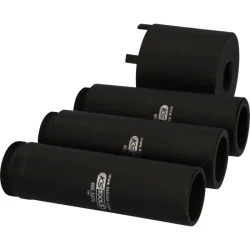 Jeu de douilles à 6 ergots Ø 63 mm avec 3 tubes de centrage pour Mercedes . 4 pcs KSTOOLS 460.5620 | 460.5620