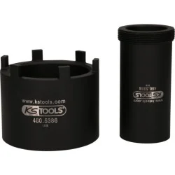 Jeu de douille à 6 ergots Ø 75 mm avec tube de centrage pour Mercedes . 2 pcs KSTOOLS 460.5630 | 460.5630