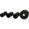 Jeu de douilles à 6 ergots Ø 75 mm avec 3 tubes de centrage pour Mercedes . 4 pcs KSTOOLS 460.5635 | 460.5635