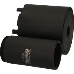 Jeu de douille à 6 ergots Ø 100 mm avec tube de centrage pour Mercedes . 2 pcs KSTOOLS 460.5645 | 460.5645