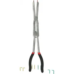 Pince à circlips extérieurs double articulation et pointes changeables . L.345mm KSTOOLS 500.7035 | 500.7035
