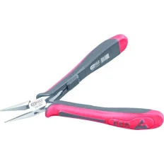 Pince ESD à bec demi-rond strié . 130 mm KSTOOLS 500.7065 | 500.7065