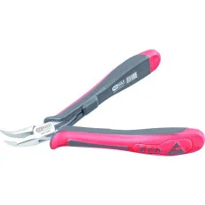 Pince ESD à bec coudé strié . 130 mm KSTOOLS 500.7067 | 500.7067