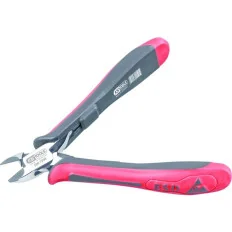 Pince électronique coupante diagonale tête ronde bec biseauté . 125 mm KSTOOLS 500.7090 | 500.7090