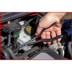 Pince à bec coudée à 45° à double articulation . L. 335mm KSTOOLS 500.7163 | 500.7163