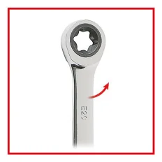 Clé polygonale à cliquet TORX® GEARplus® . E6xE8 KSTOOLS 503.4351 | 503.4351