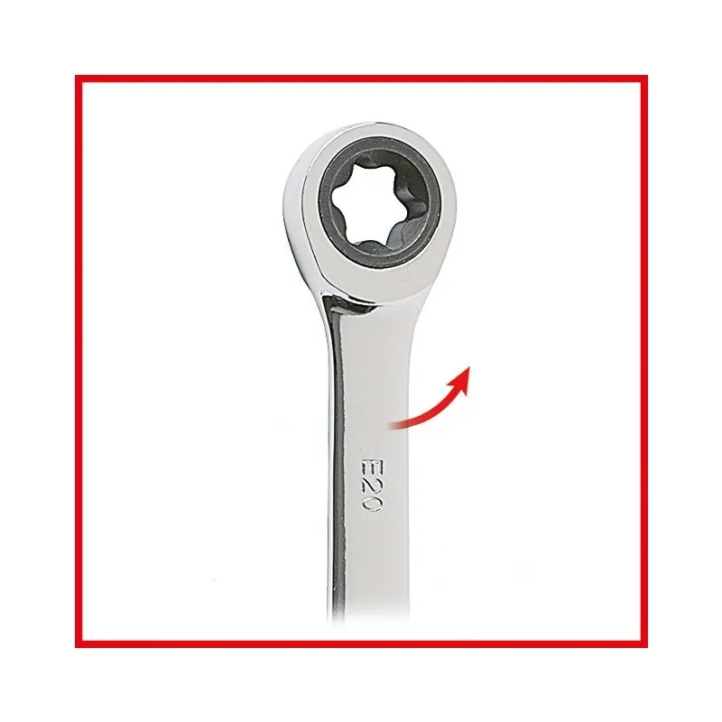 Clé polygonale à cliquet TORX® GEARplus® . E6xE8 KSTOOLS 503.4351 | 503.4351