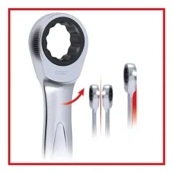 Clé polygonale à cliquet GEARplus® . 14x15 mm KSTOOLS 503.4505 | 503.4505