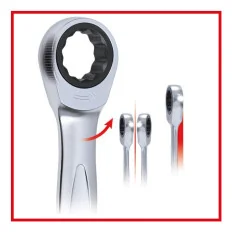 Clé polygonale à cliquet GEARplus® . 17x19 mm KSTOOLS 503.4507 | 503.4507