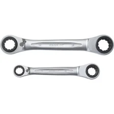 Jeu de 2 clés polygonales à cliquet 4 in 1 GEARplus . 21-34mm KSTOOLS 503.4550 | 503.4550