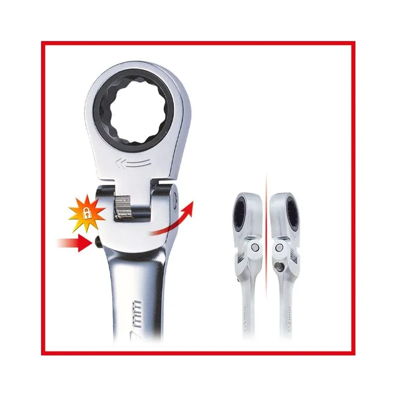 Clé mixte à cliquet à tête inclinable à verrouillage GEARplus® . 13 mm KSTOOLS 503.4813 | 503.4813 Clé mixte à cliquet à tête inclinable à verrouillage GEARplus® . 13 mm KSTOOLS 503.4813 | 503.4813