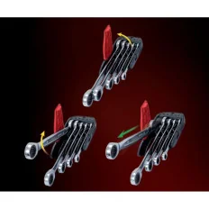 Jeu de 5 clés mixtes à cliquet DUO GEAR® KSTOOLS 503.5905 | 503.5905